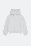boxy hoodie : grey marl