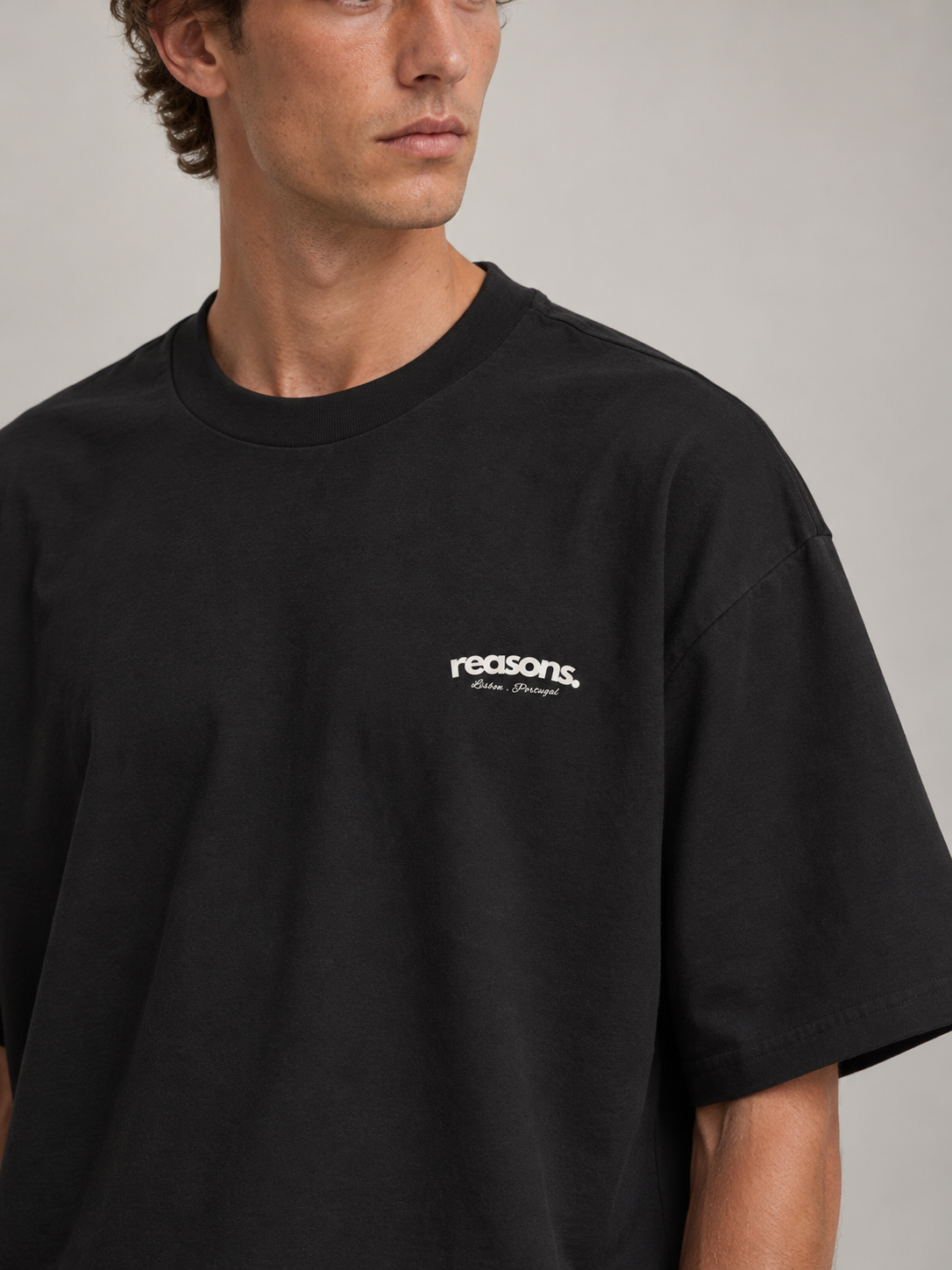 signature t-shirt : black & ivory