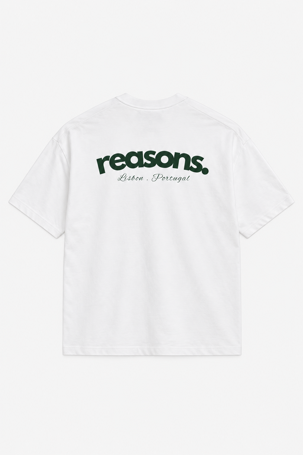signature t-shirt : white & green