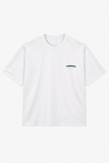 signature t-shirt : white & green
