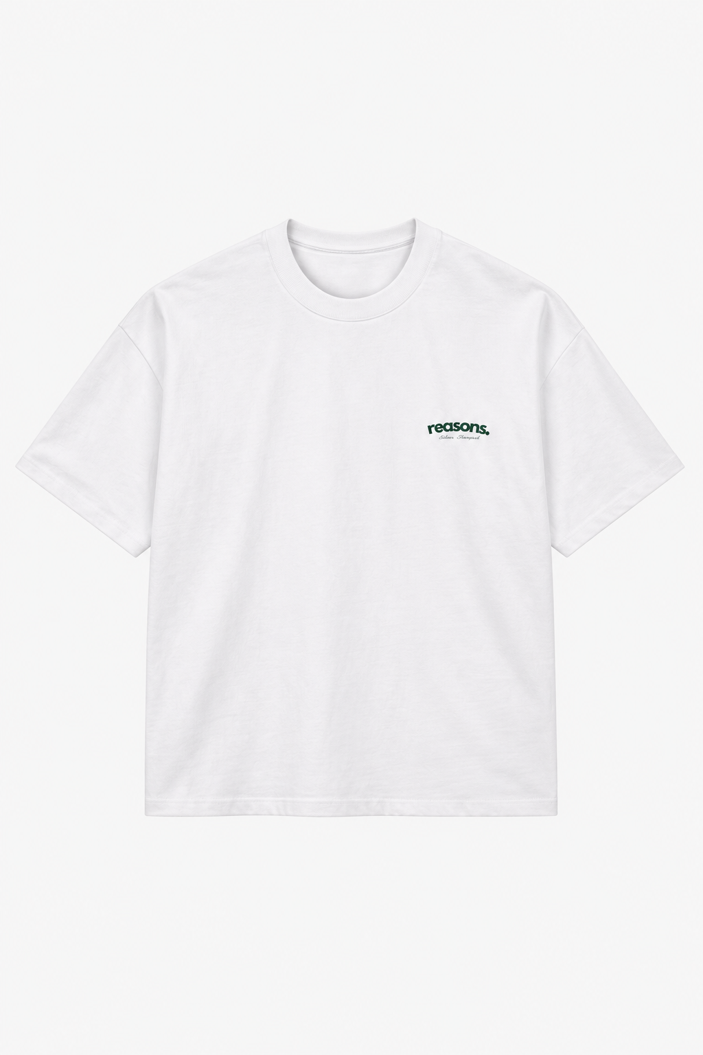 signature t-shirt : white & green